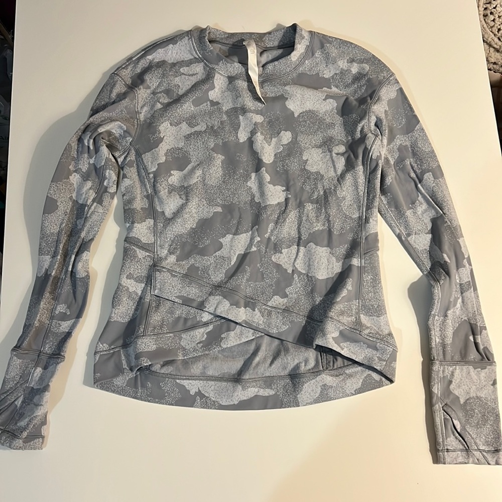 White camo lululemon long sleeve